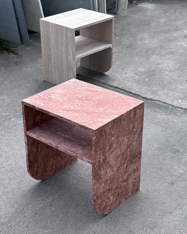 Rosa Curva Bedside Table
