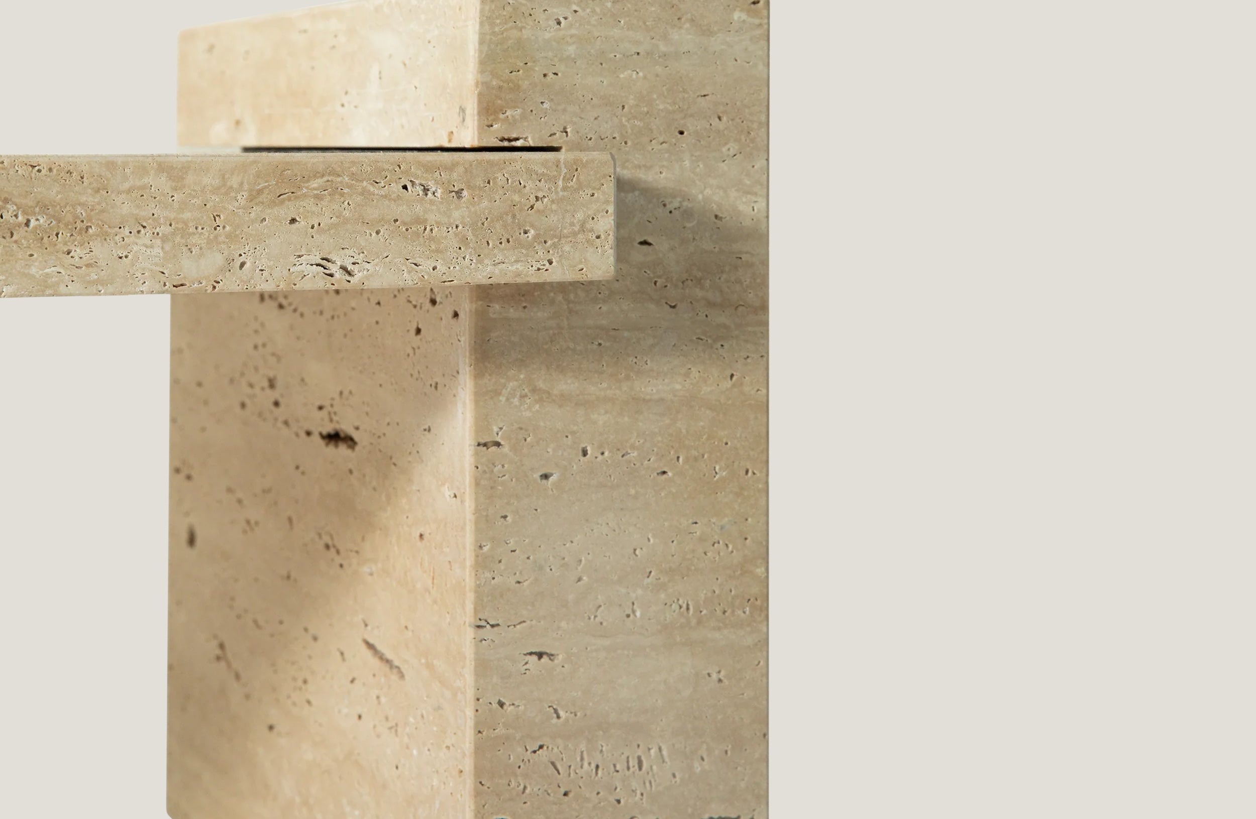 Puzzle Bianco Travertine Coffee Table