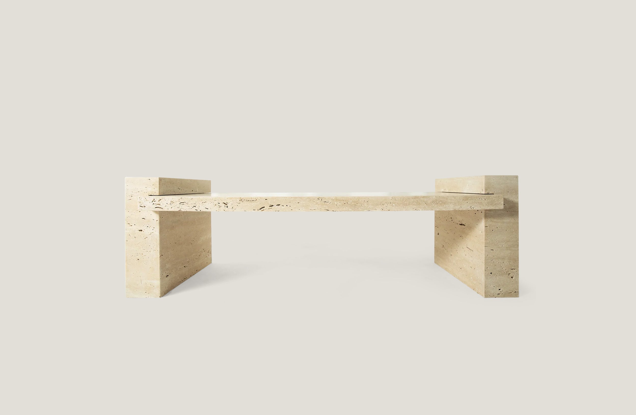 Puzzle Bianco Travertine Coffee Table