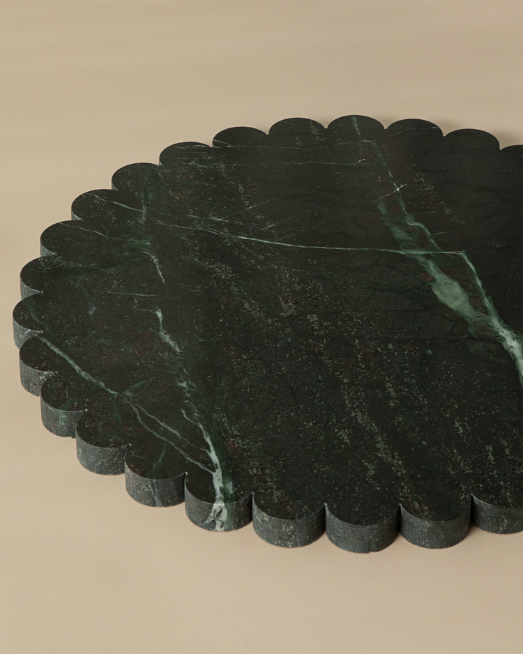 Verde Smerlato Large Round Tray