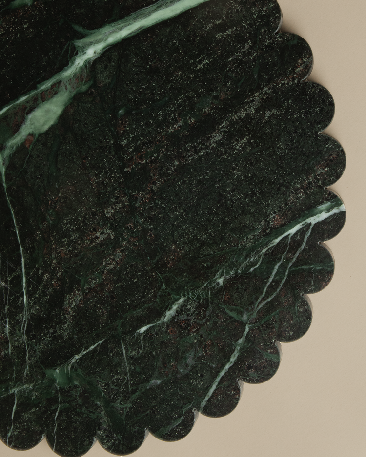 Verde Smerlato Large Round Tray