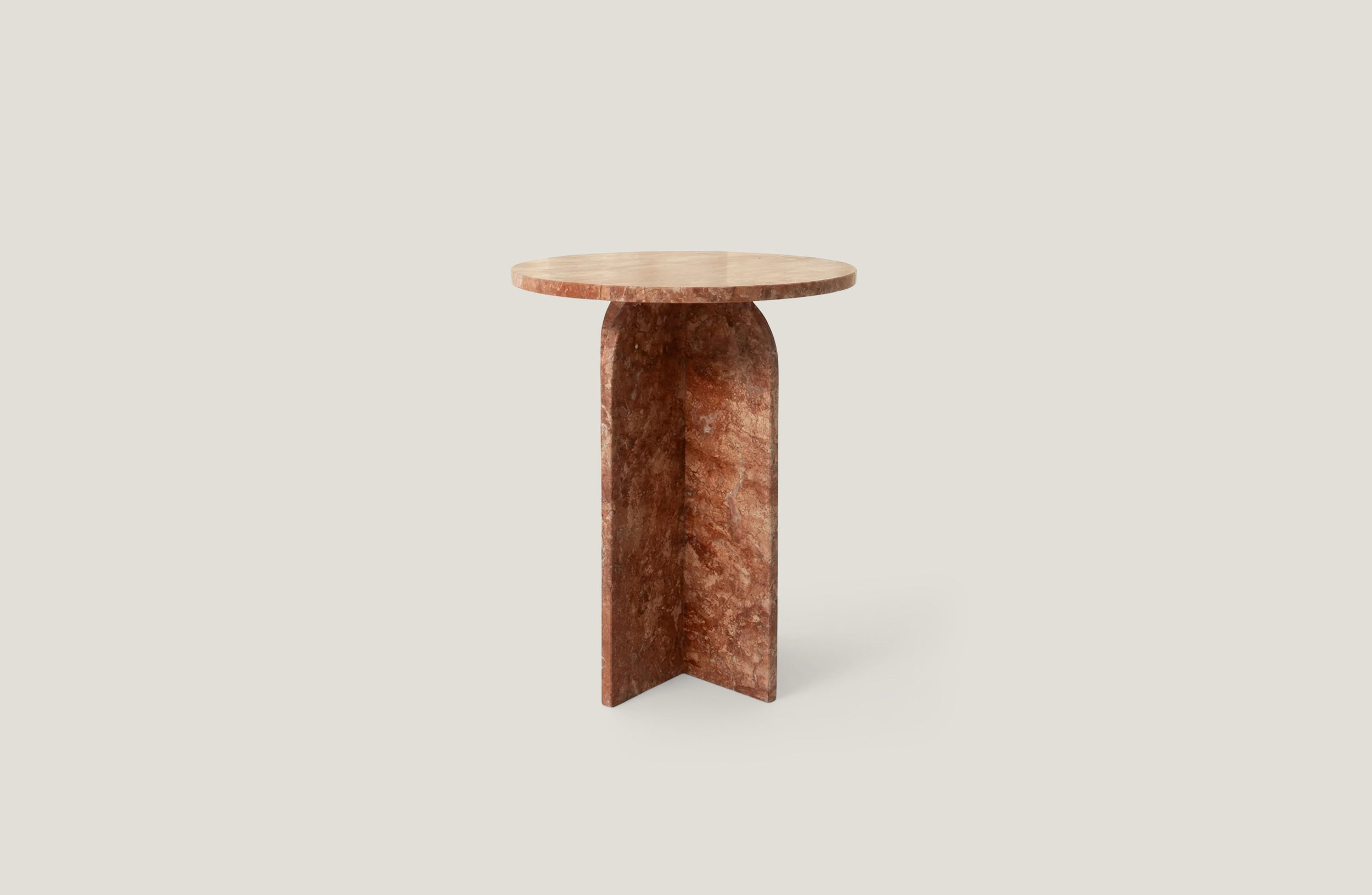 Arancione Travertine Side Table