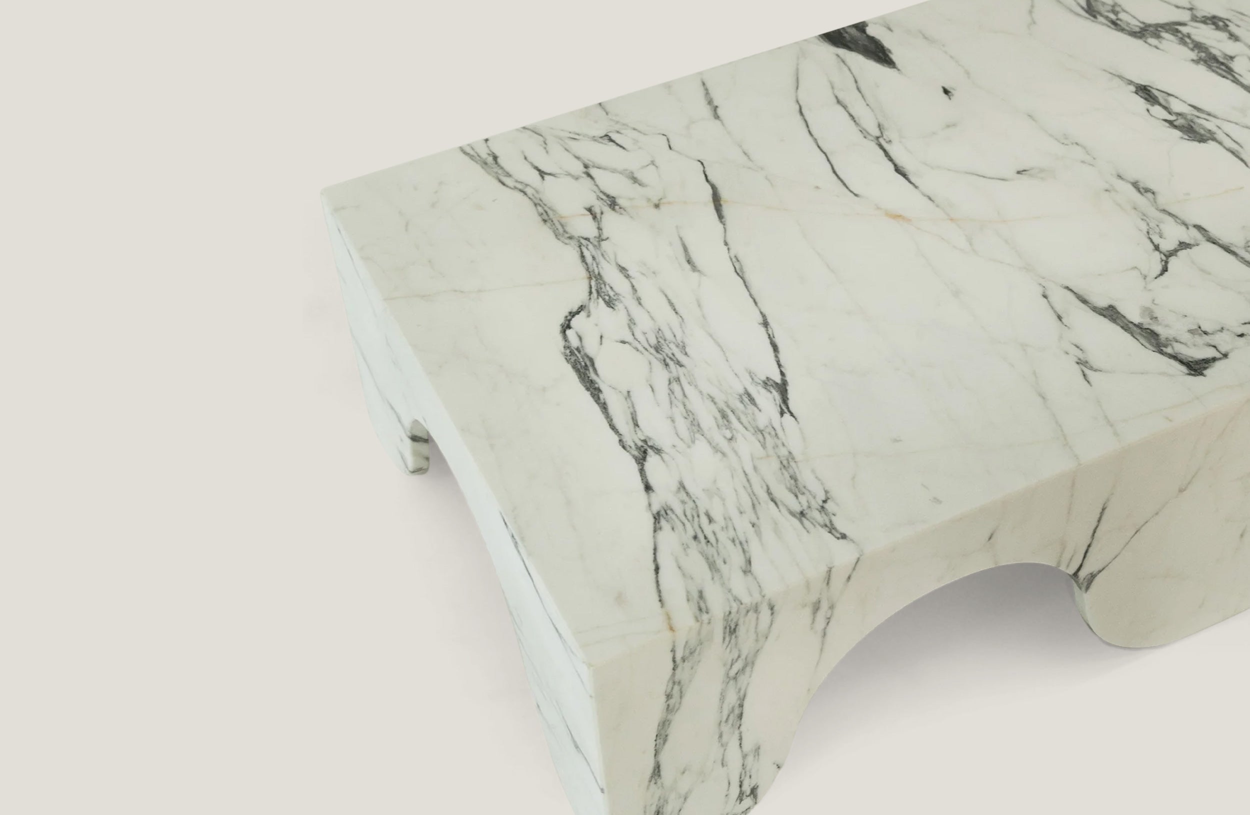 Kontur Curva Due Arabescato Coffee Table