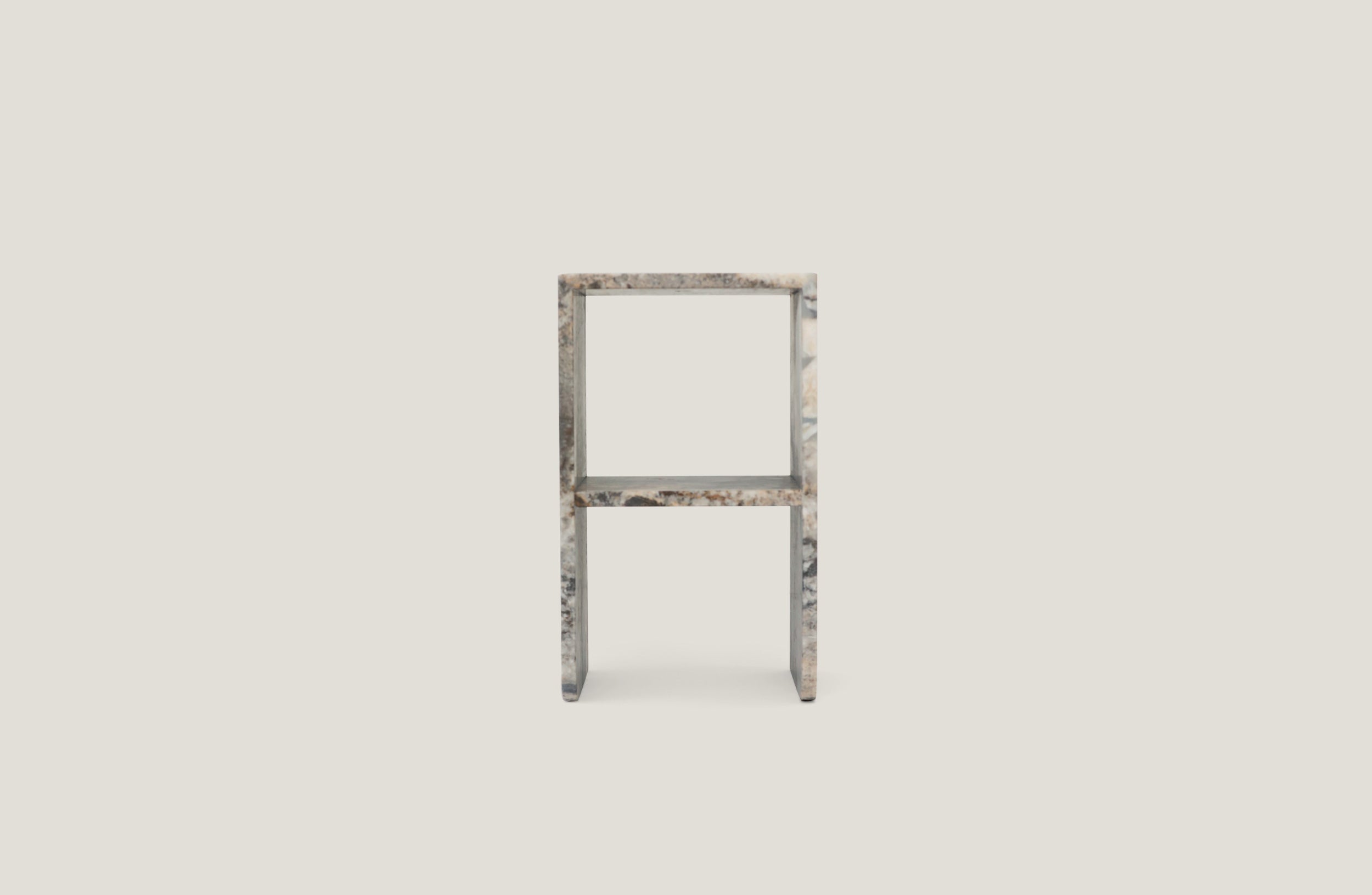 Curva Piccolo Side Table in Arabascato Grigio Orobico