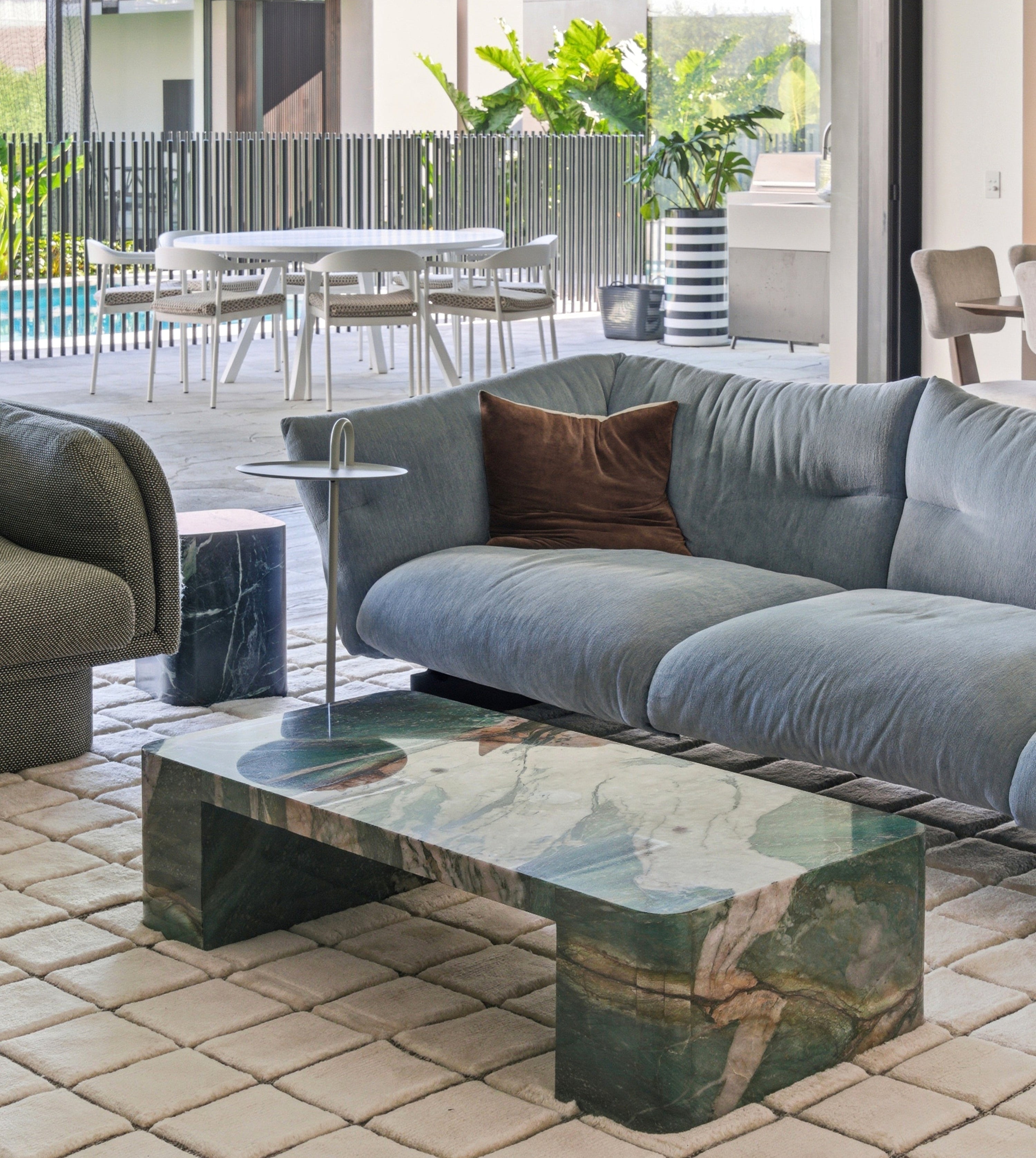 TERROSA AMAZON GREEN COFFEE TABLE