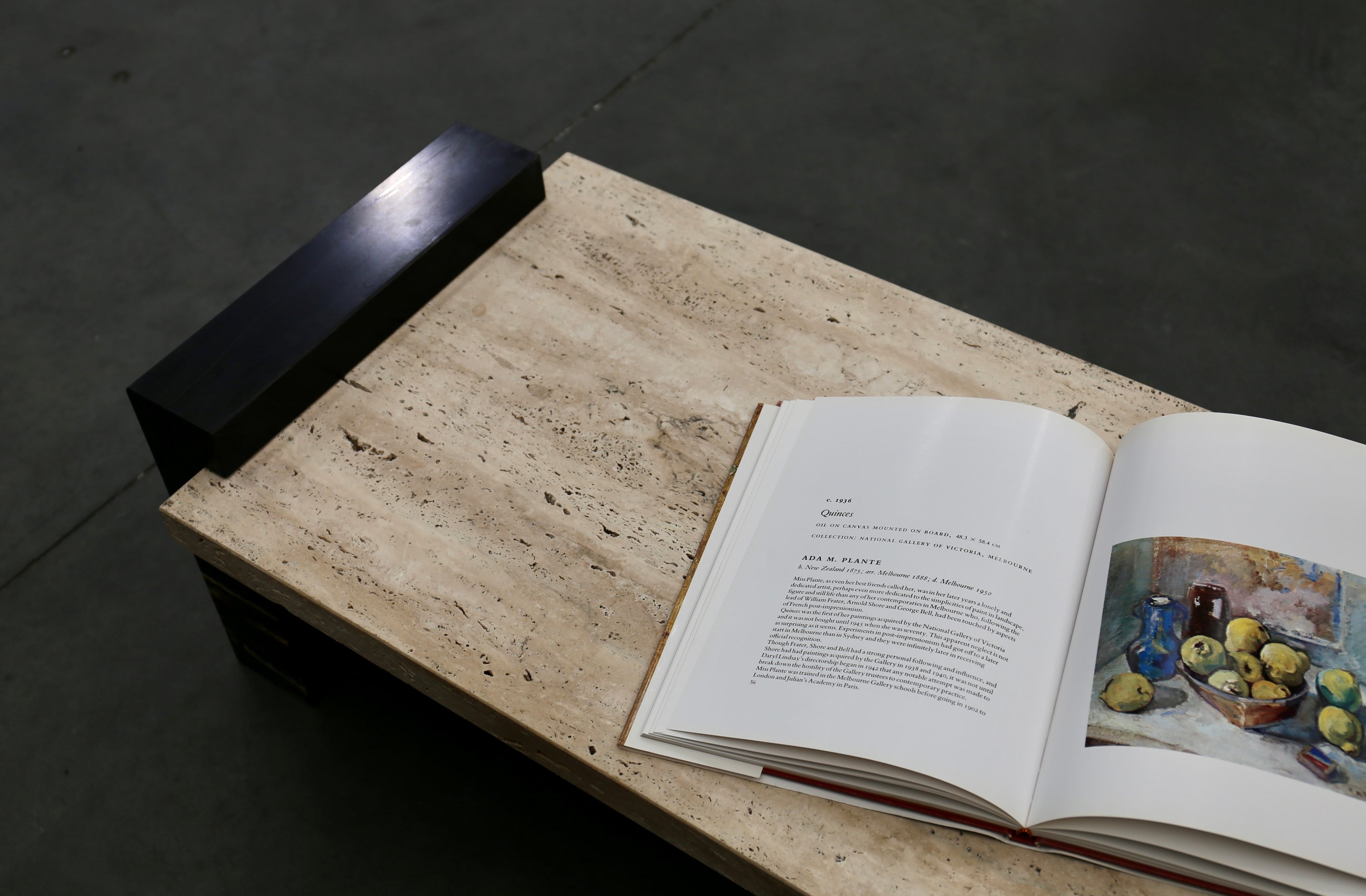 Puzzle Coffee Table in Sahara Noir & Travertine