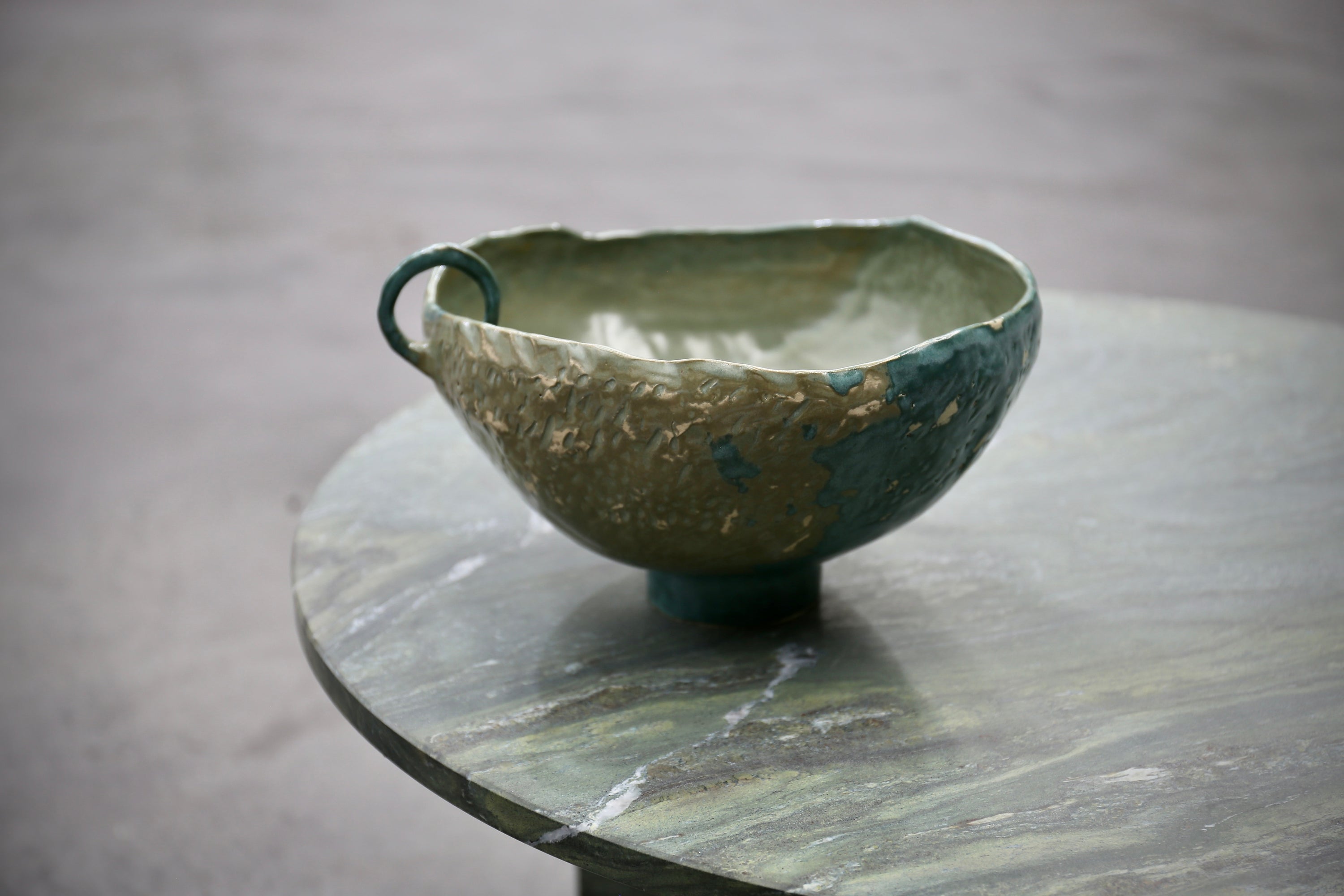 Lav Coffee Table in Tanotti Green Marble