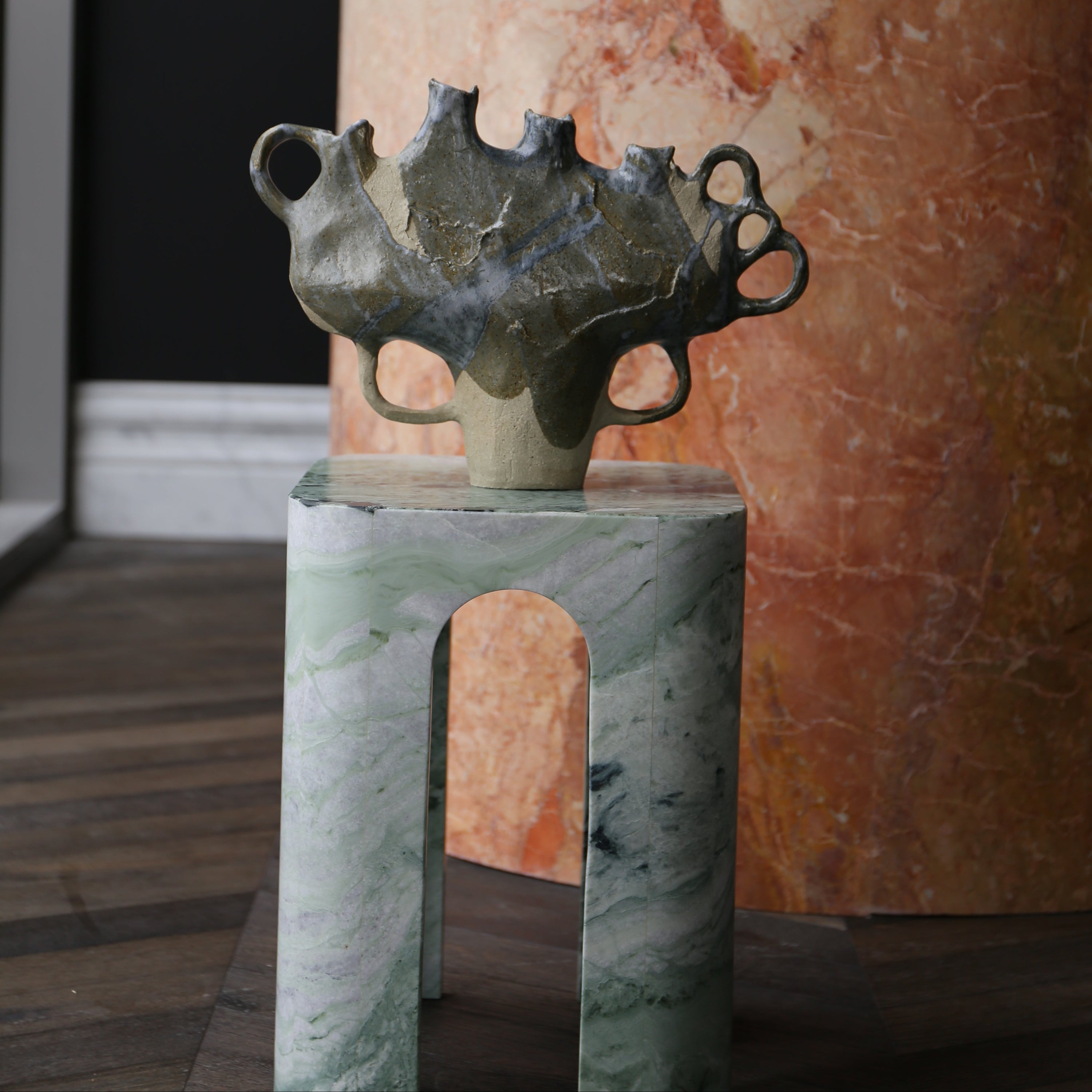 PICCOLA CRYSTAL JADE SIDE TABLE