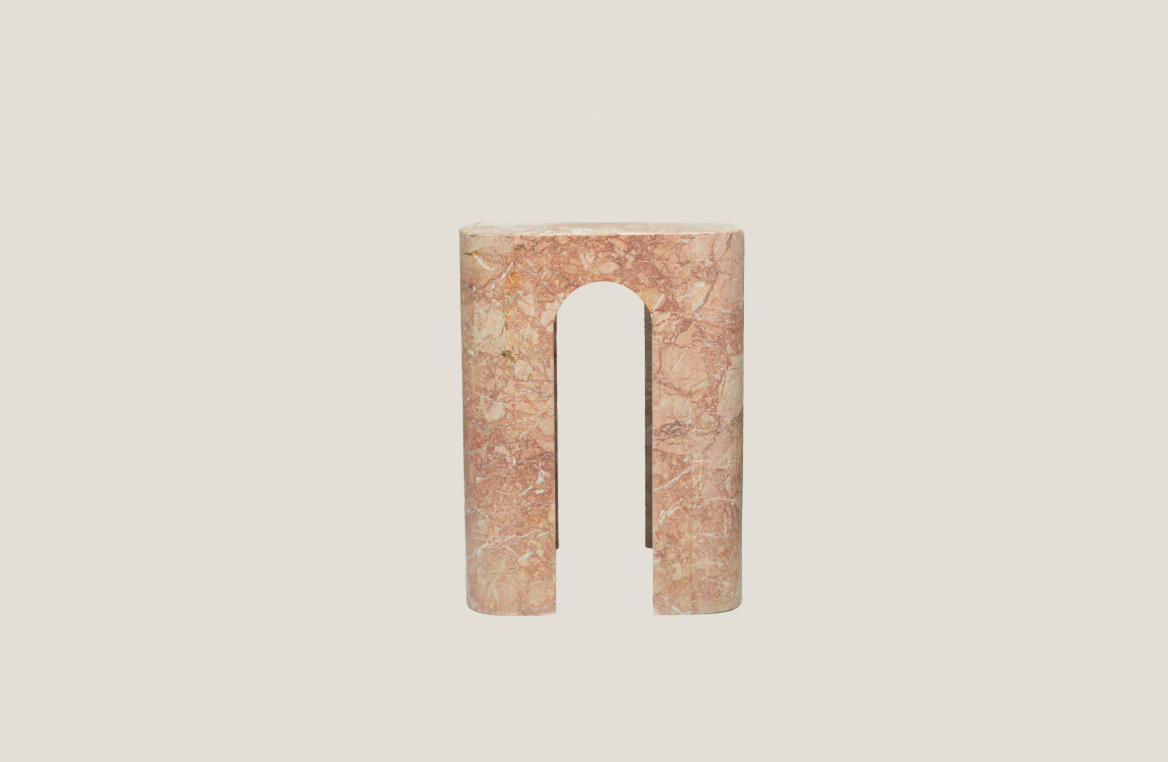 Piccola Arco Pink Tiebero Side Table