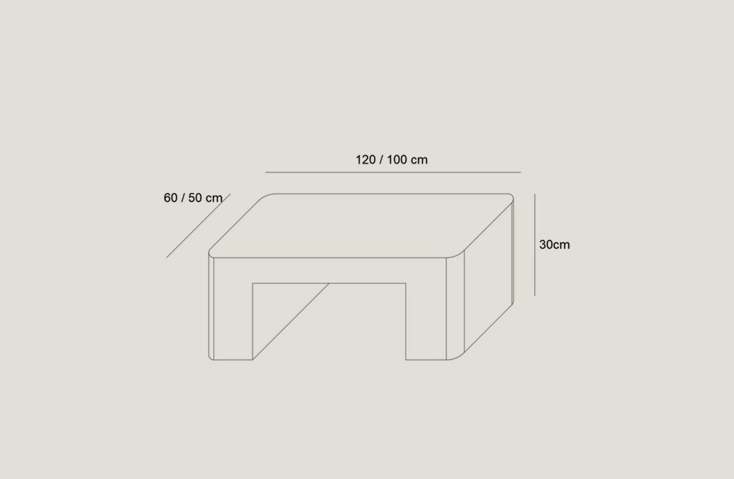Terrosa Sky Rose Cut Coffee Table